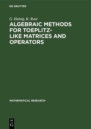 Algebraic Methods for Toeplitz-like Matrices and Operators