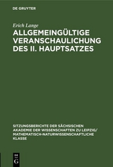 Allgemeing&uuml;ltige Veranschaulichung des II. Hauptsatzes - Erich Lange