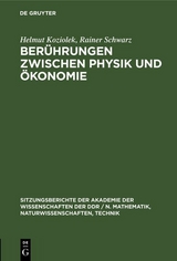 Ber&uuml;hrungen zwischen Physik und &Ouml;konomie - Helmut Koziolek, Rainer Schwarz
