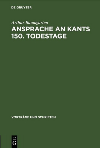 Ansprache an Kants 150. Todestage