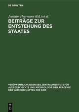 Beitr&auml;ge zur Entstehung des Staates - 
