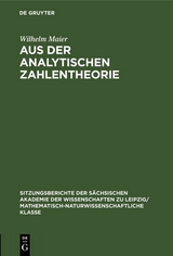 Aus der analytischen Zahlentheorie - Wilhelm Maier