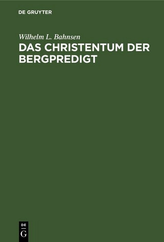 Das Christentum der Bergpredigt