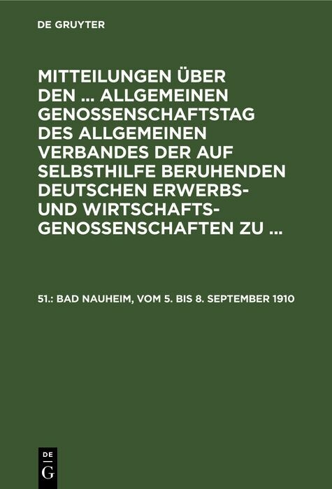 Bad Nauheim, vom 5. bis 8. September 1910
