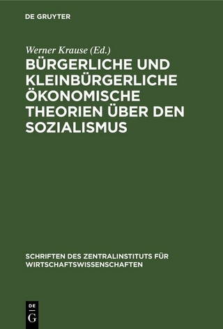 Bürgerliche und kleinbürgerliche ökonomische Theorien über den Sozialismus