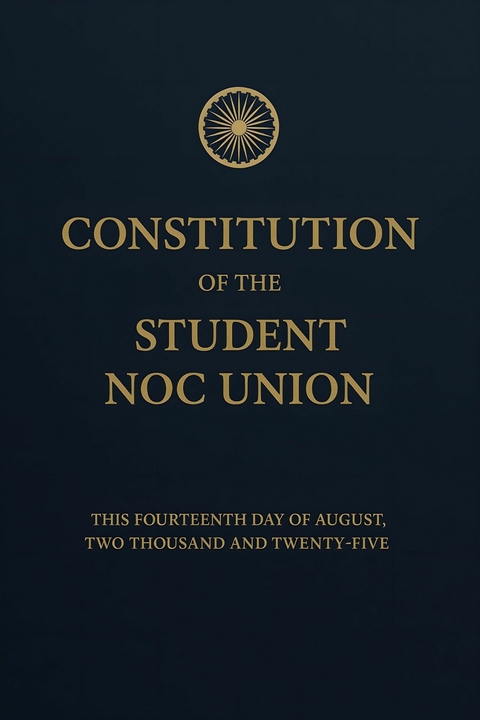 Constitution of Student Noc Union -  Sukhraj Singh PF