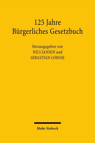 125 Jahre Bürgerliches Gesetzbuch