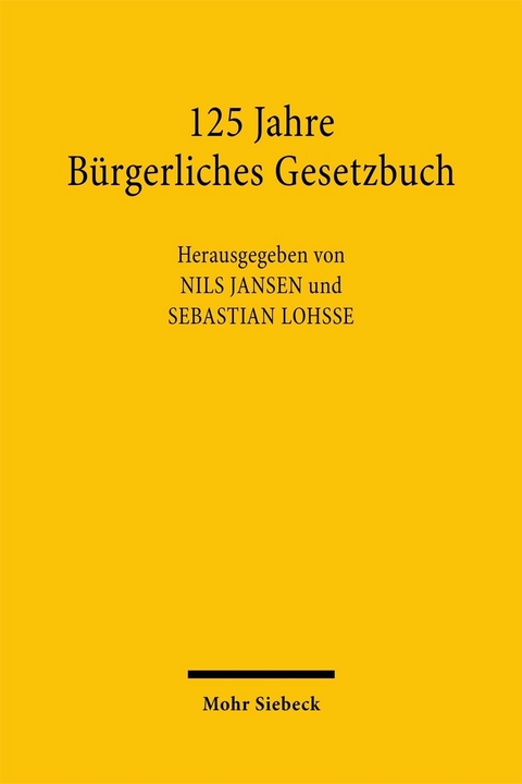 125 Jahre Bürgerliches Gesetzbuch - 