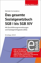 Das gesamte Sozialgesetzbuch SGB I bis SGB XIV Ausgabe 2025/II