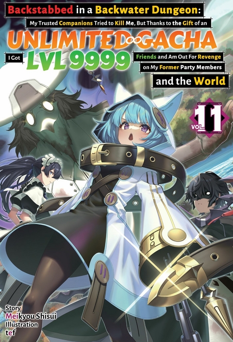 Backstabbed in a Backwater Dungeon: My Trusted Companions Tried to Kill Me, But Thanks to the Gift of an Unlimited Gacha I Got LVL 9999 Friends and Am Out For Revenge on My Former Party Members and the World: Volume 11 (Light Novel) - Meikyou Shisui