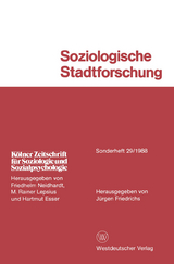 Soziologische Stadtforschung - J&uuml;rgen Friedrichs