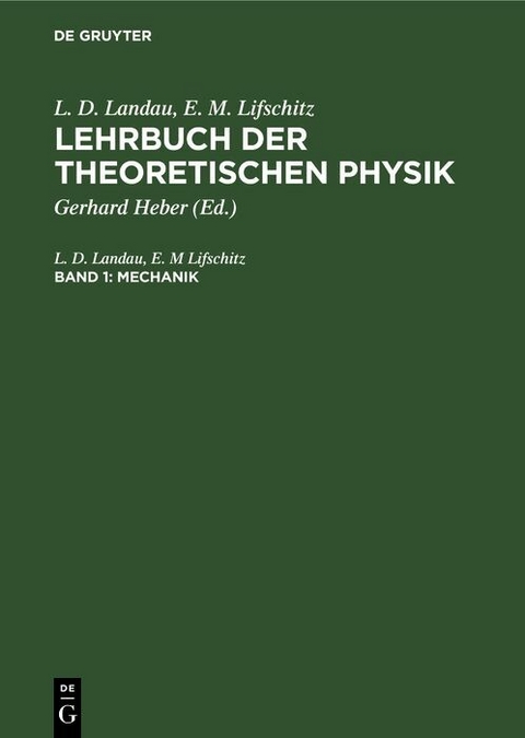 Mechanik -  L. D. Landau,  E. M Lifschitz