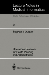 Operations Research for Health Planning and Administration - Stephen J. Duckett