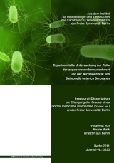 Experimentelle Untersuchung zur Rolle der angeborenen Immunantwort und der Wirtsspezifit&auml;t von Salmonella enterica Serovaren - Nicole Walk