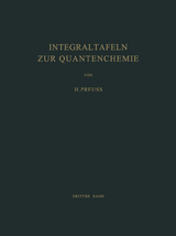 Integraltafeln zur Quantenchemie - H. W. Preuss