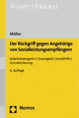 Der R&uuml;ckgriff gegen Angeh&ouml;rige von Sozialleistungsempf&auml;ngern - Christian M&uuml;ller