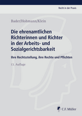 Die ehrenamtlichen Richterinnen und Richter in der Arbeits- und Sozialgerichtsbarkeit - Peter Bader, Roger Hohmann, Harald Klein