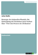 Konzepte des kulturellen Wandels. Die Entwicklung der Tischsitten nach Norbert Elias' '&Uuml;ber den Prozess der Zivilisation' -  Julian Redlin