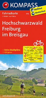 KOMPASS Fahrradkarte Hochschwarzwald, Freiburg im Breisgau - 