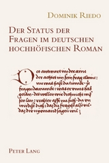 Der Status der Fragen im deutschen hochh&ouml;fischen Roman - 