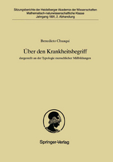 &Uuml;ber den Krankheitsbegriff - Benedicto Chuaqui