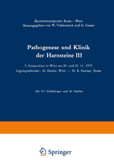Pathogenese und Klinik der Harnsteine III - 