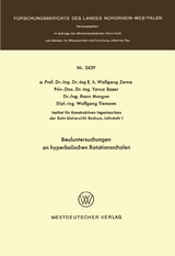 Beuluntersuchungen an hyperbolischen Rotationsschalen - 