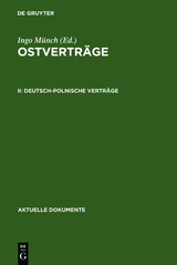 Ostvertr&auml;ge / Deutsch-polnische Vertr&auml;ge - Ingo M&uuml;nch