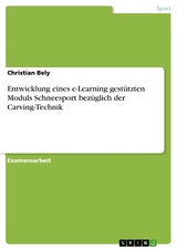 Entwicklung eines e-Learning gest&uuml;tzten Moduls Schneesport bez&uuml;glich der Carving-Technik -  Christian Bely
