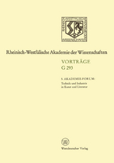 5. Akademie-Forum Technik und Industrie in Kunst und Literatur - Volker Neuhaus, Klaus Wolfgang Niem&ouml;ller, Hans Schadewaldt