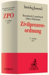 Zivilprozessordnung - Adolf Baumbach, Wolfgang Lauterbach, Jan Albers, Peter Hartmann