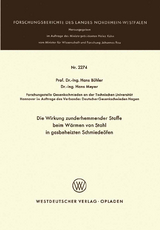 Die Wirkung zunderhemmender Stoffe beim W&auml;rmen von Stahl in gasbeheizten Schmiede&ouml;fen - Hans B&uuml;hler