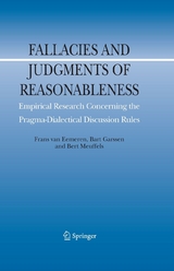 Fallacies and Judgments of Reasonableness - Frans H. Van Eemeren, Bart Garssen, Bert Meuffels