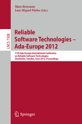 Reliable Software Technologies -- Ada-Europe 2012 - 