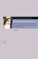 Miscellanea thomistica - Edith Stein