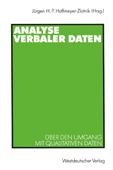 Analyse verbaler Daten - 