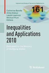 Inequalities and Applications 2010 - 