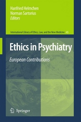 Ethics in Psychiatry -  Hanfried Helmchen,  Norman Sartorius