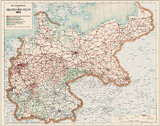 Die Eisenbahnen im Deutschen Reich 1914 - Eisenbahn-&Uuml;bersichtskarte
