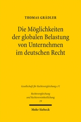 Die M&ouml;glichkeiten der globalen Belastung von Unternehmen im deutschen Recht - Thomas Gr&auml;dler