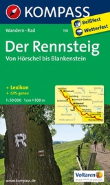 KOMPASS Wanderkarte Der Rennsteig - Von H&ouml;rschel bis Blankenstein - 