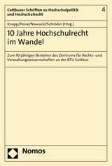 10 Jahre Hochschulrecht im Wandel - 