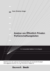 Analyse von &Ouml;ffentlich Privaten Partnerschaftsangeboten - Hans Christian J&uuml;nger