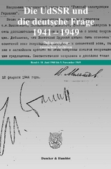 Die UdSSR und die deutsche Frage 1941&ndash;1949. - 