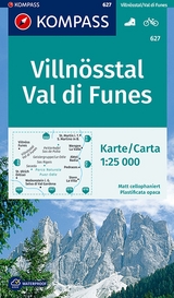 KOMPASS Wanderkarte 627 Villn&ouml;sstal, Val di Funes