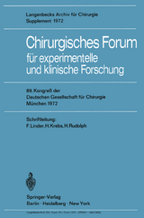 Chirurgisches Forum f&uuml;r experimentelle und klinische Forschung