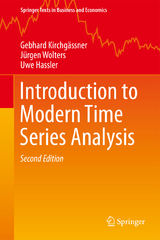Introduction to Modern Time Series Analysis - Gebhard Kirchg&auml;ssner, J&uuml;rgen Wolters, Uwe Hassler