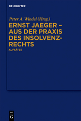 Ernst Jaeger - Aus der Praxis des Insolvenzrechts - 