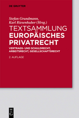 Textsammlung Europ&auml;isches Privatrecht - 