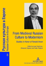 From Medieval Russian Culture to Modernism - 